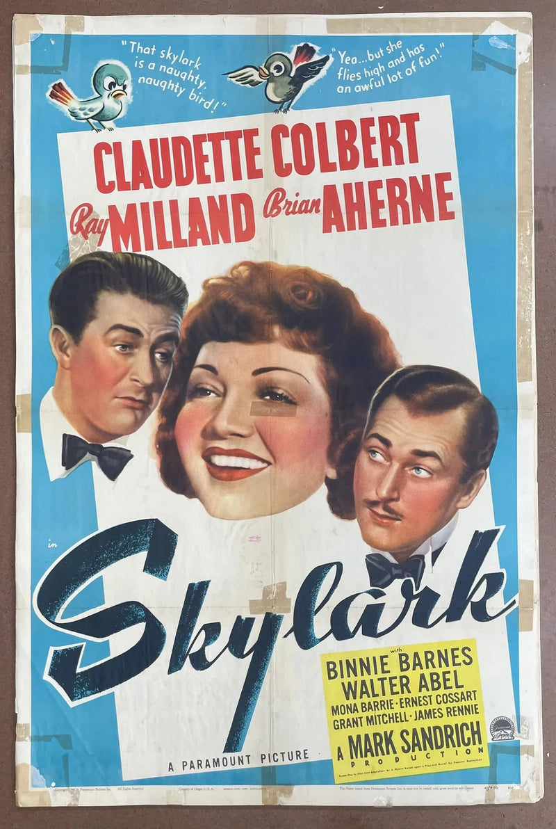 Skylark 1941 Original US One Sheet Movie Poster