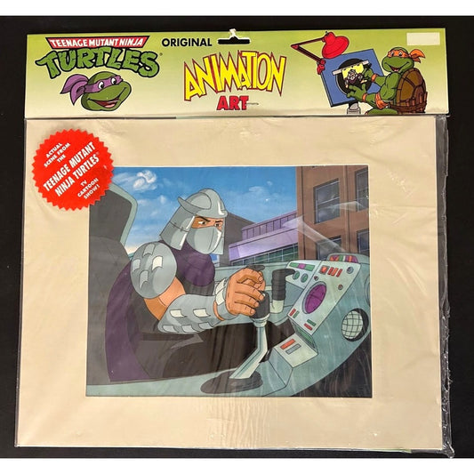 TMNT Original Animation Art Cel TV Actual Scene from TV Cartoon - Shredder