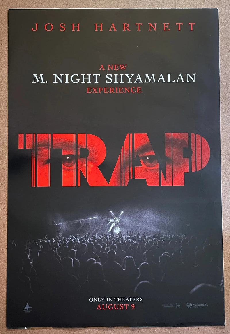 Trap 2024 US One-Sheet rolled Movie Poster M. Night Shyamalan Thriller