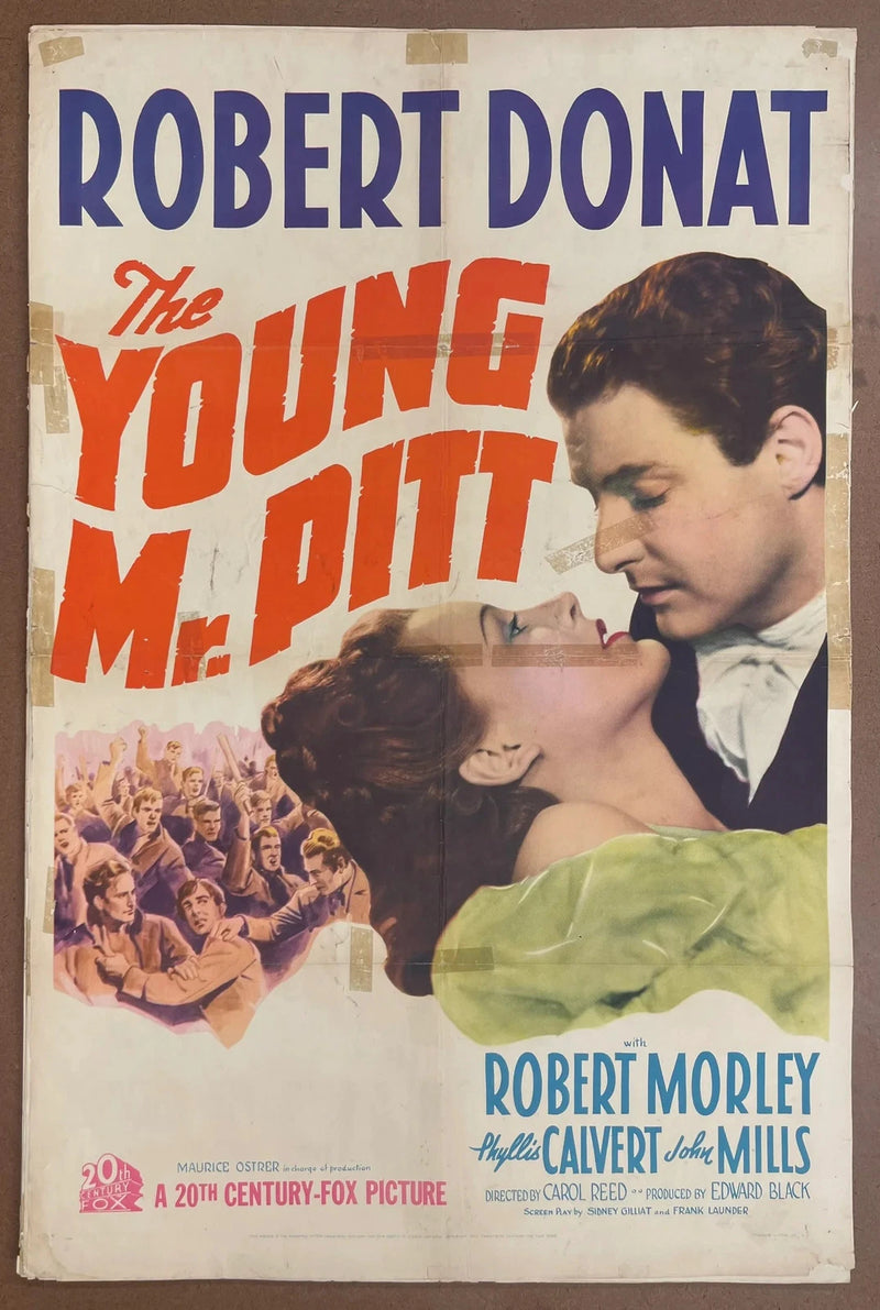 The Young Mr. Pitt 1942 Original US One Sheet Movie Poster