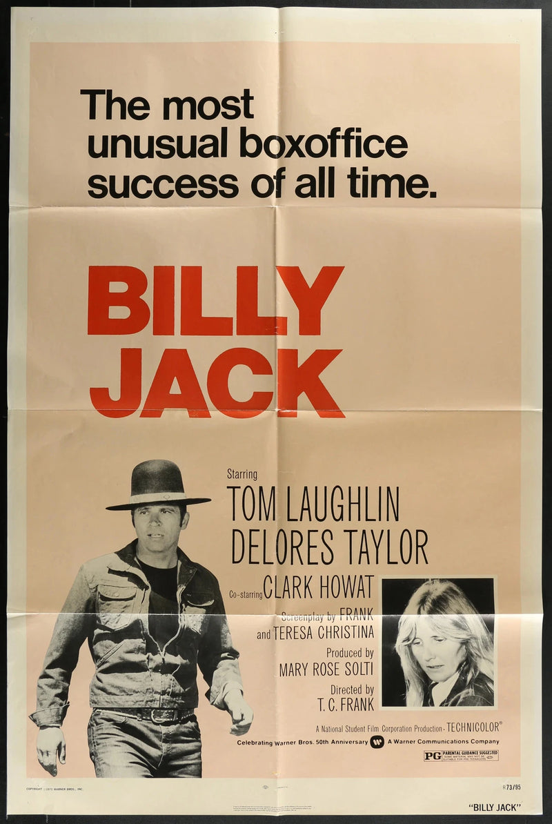 Billy Jack 1971 Tom Laughlin Cult Action Drama Film Poster 27x41