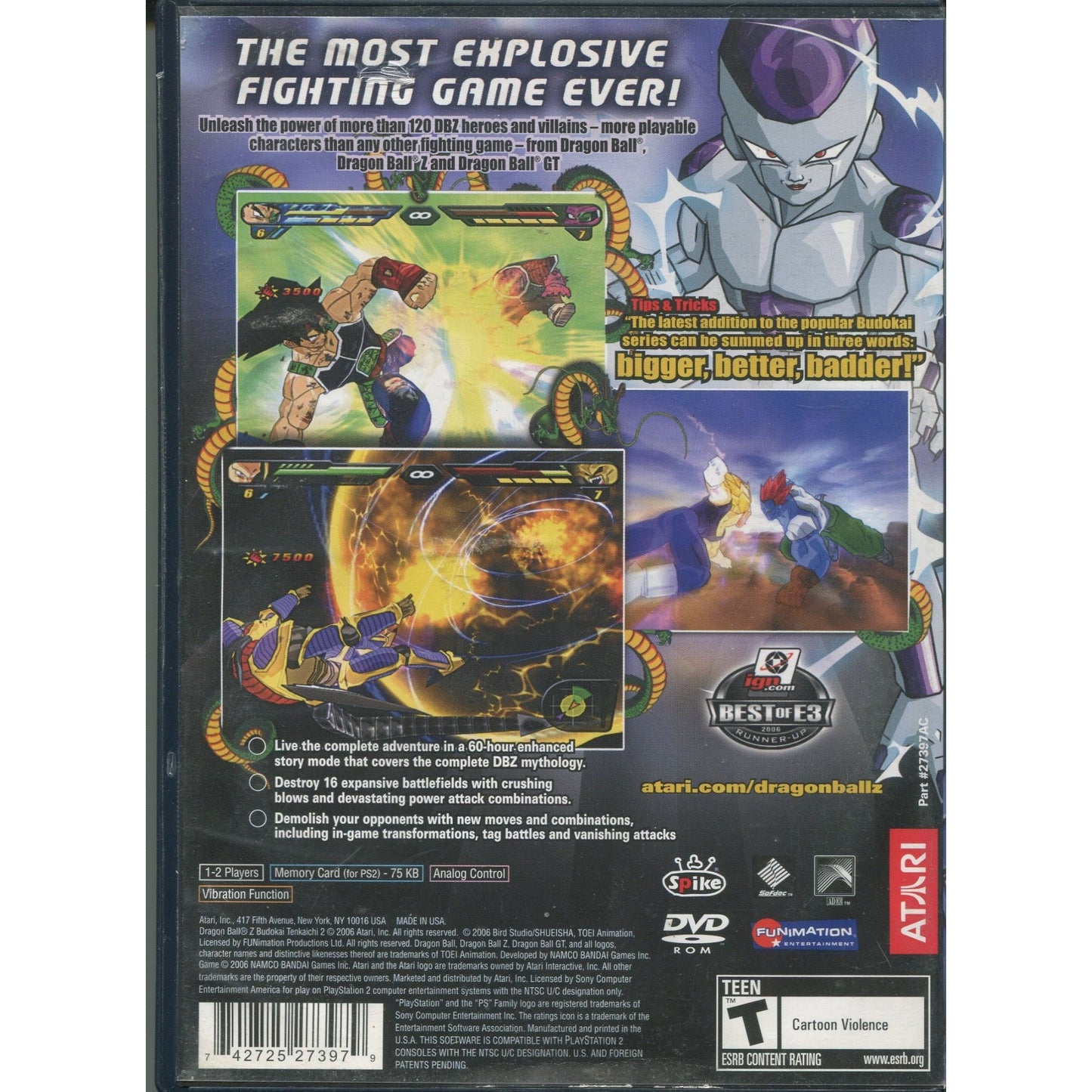 Dragonball Z Budoka Temkaichi 2 PlayStation 2