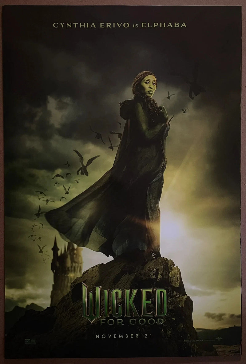 Wicked: For Good 2025 USA One-Sheet Rolled DS Musical Fantasy Poster