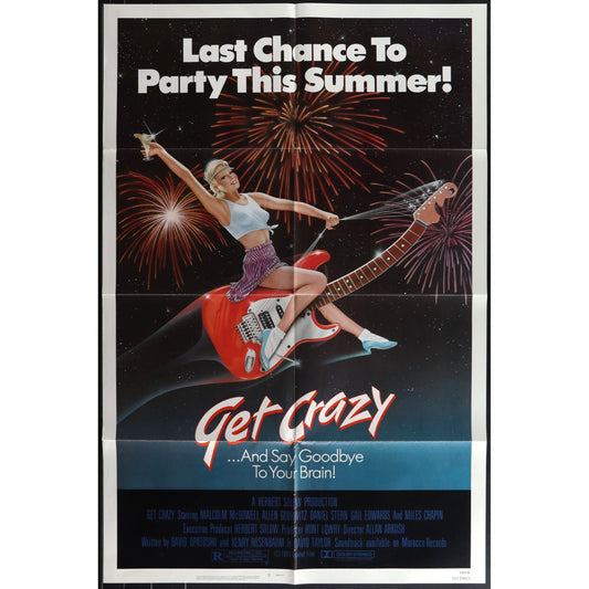 Get Crazy (1983) Original Movie Poster Folded 27x41