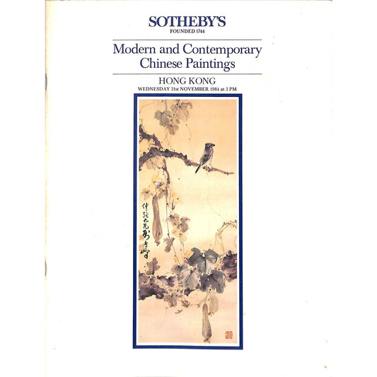 Sotheby's Modern & Contemporary Chinese Art Auction Catalog Nov 21, 1984