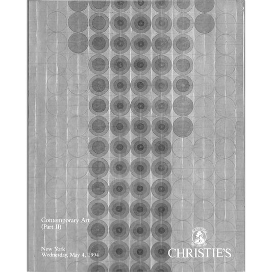 Christie's Contemporary Art (Part 2) Auction Catalog May 4, 1994