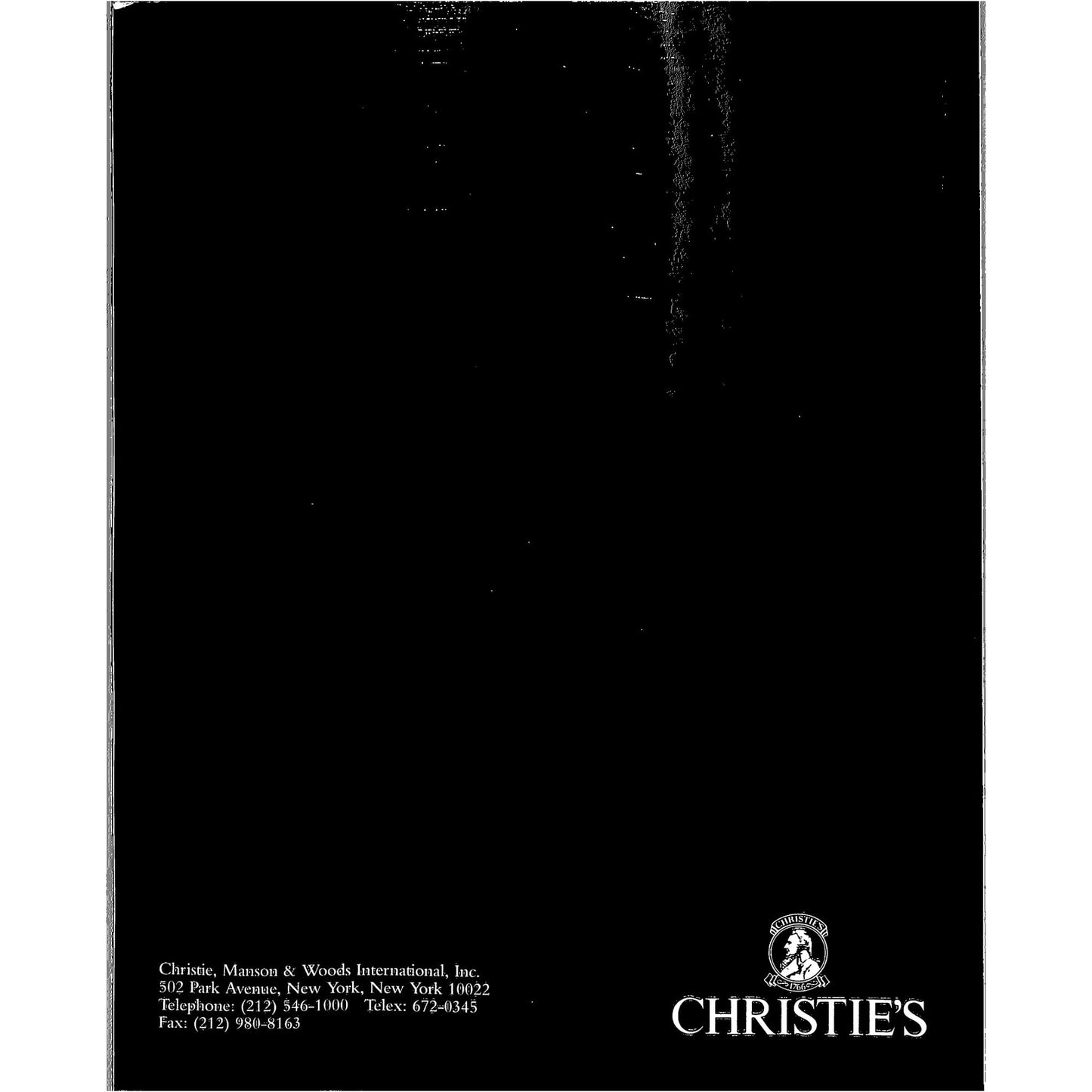 Christie's Contemporary Art (Part 2) Auction Catalog May 4, 1994