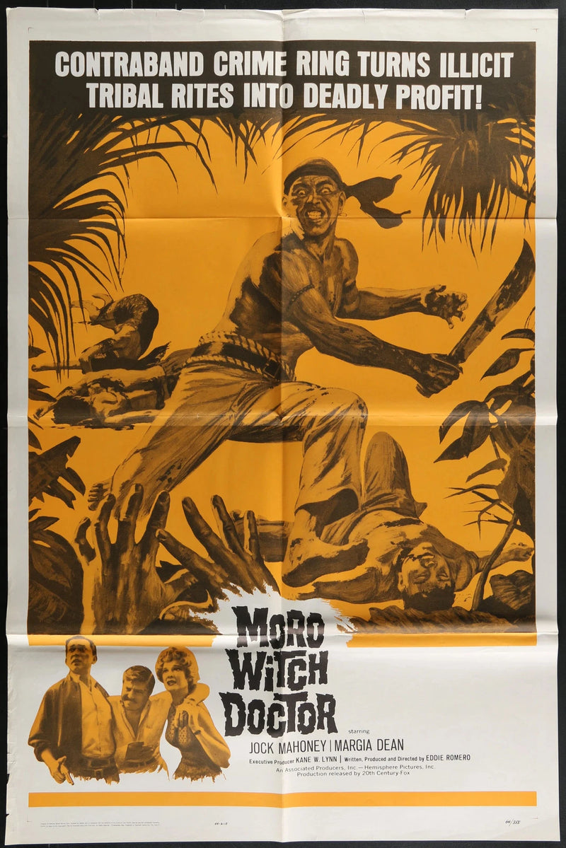 Moro Witch Doctor (1964) Original One Sheet Adventure Poster 27x41 Jock Mahoney