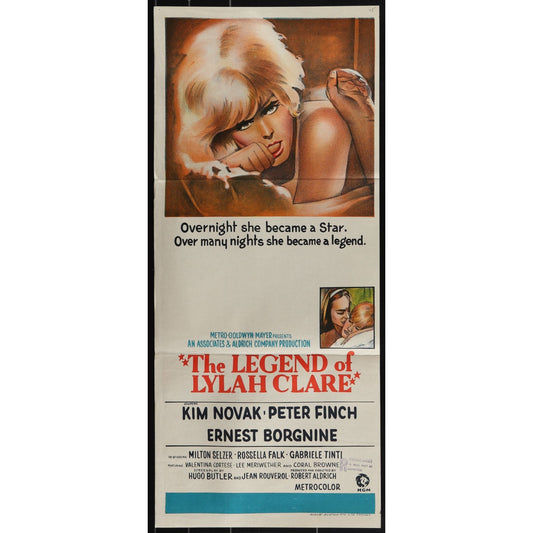 The Legend of Lylah Clare (1968) Original Australian Daybill Movie Poster 13x30