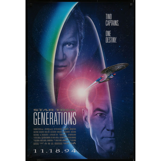 Star Trek: Generations (1994) Original Single-sided Movie Poster Rolled 27x40