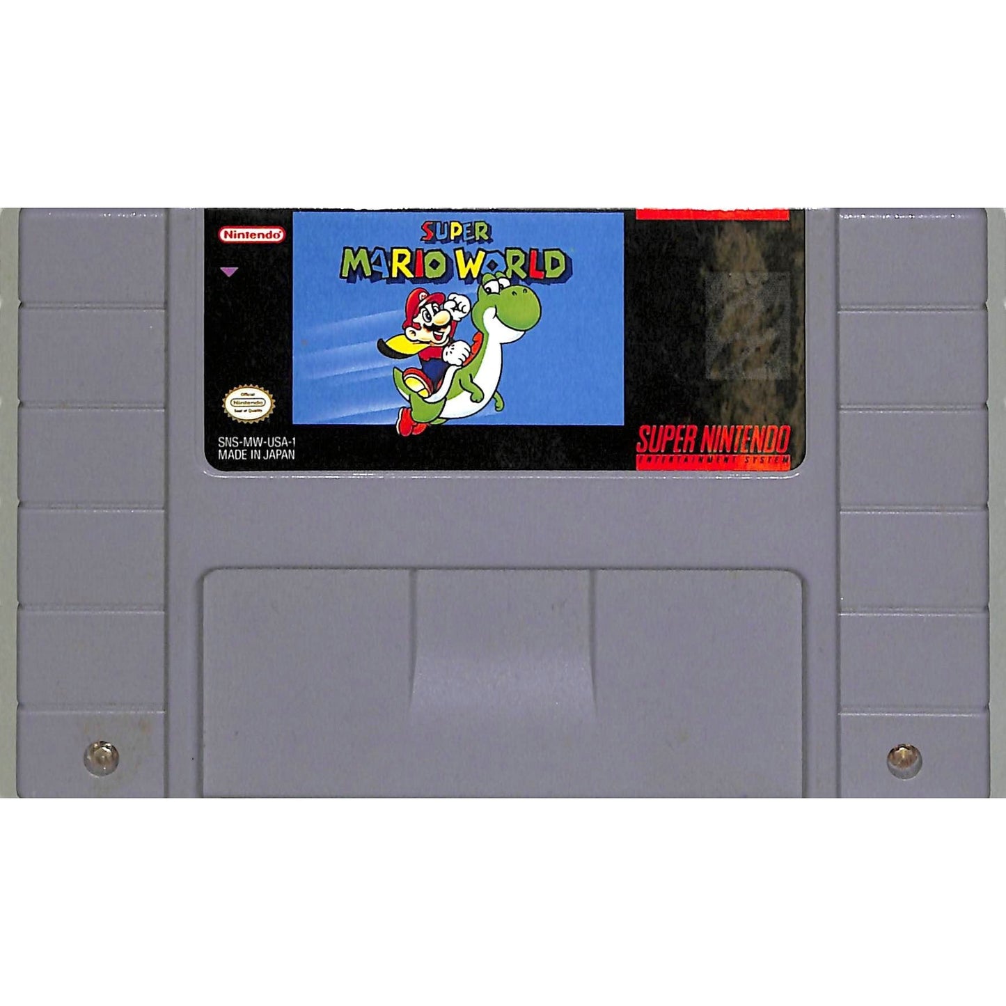 Super Mario World (1990) Nintendo SNES Cartridge + Manual