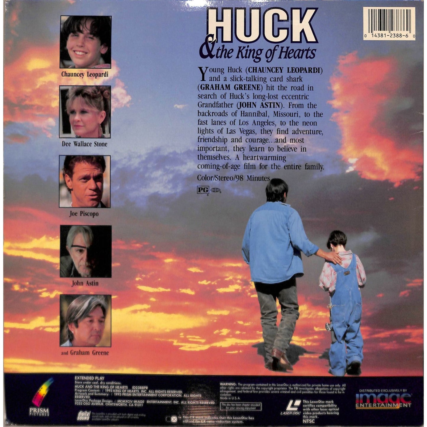 Huck and the King of Hearts (1994) Laserdisc