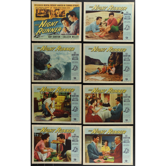 The Night Runner (1957) Original Lobby Card Movie Poster Set 11x14