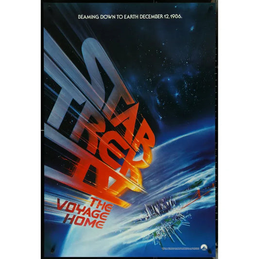 STAR TREK IV - The Voyage Home (1986) Original Teaser Movie Poster 27x40
