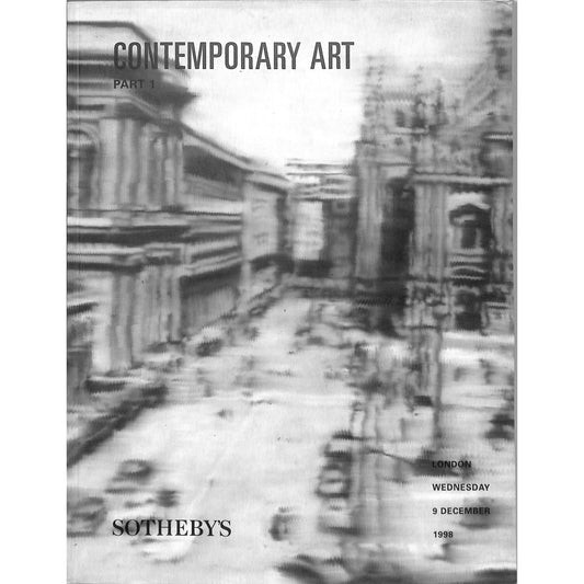 Sotheby's Contemporary Art Part 1 Auction Catalog December 9, 1998