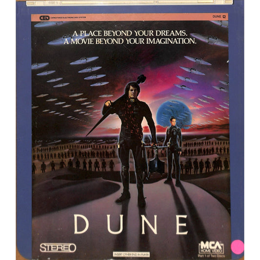 Dune Part 1&2 (1984) Vintage CED RCA SelectaVision Videodisc TESTED WORKING