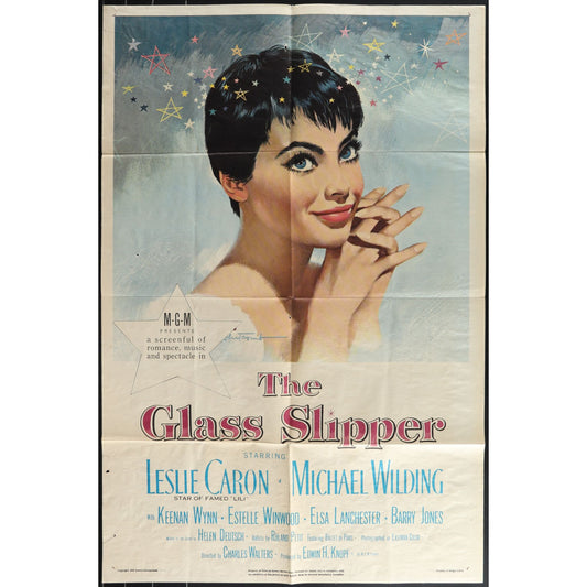 The Glass Slipper (1955) Original Movie Poster Folded 27x41