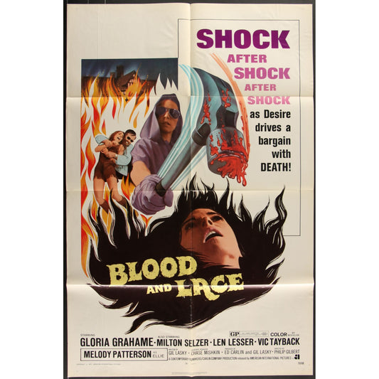 Blood and Lace (1971) Original Movie Poster Folded 27x41
