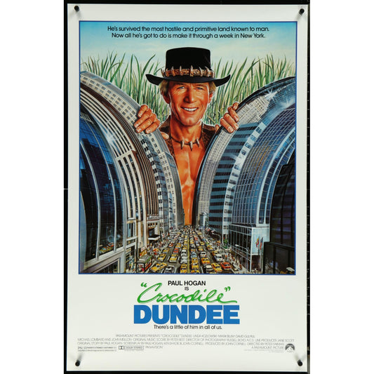 Crocodile Dundee (1986) Original SS Movie Poster Rolled 27x41 Paul Hogan