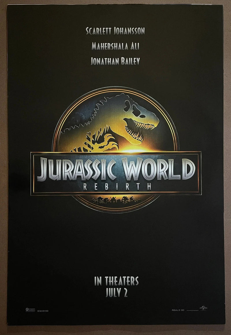 Jurassic World Rebirth 2025 USA One-Sheet Rolled DS Advance Poster