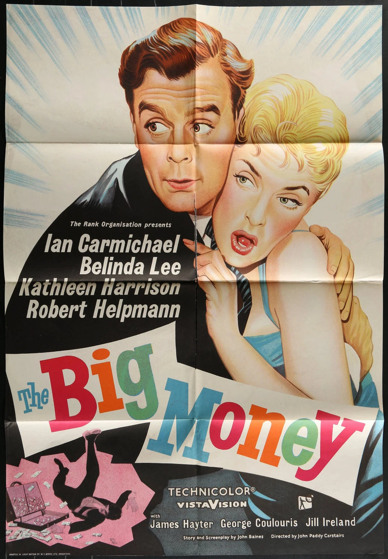 The Big Money (1958) Original Movie Poster Folded 27x40 Ian Carmichael