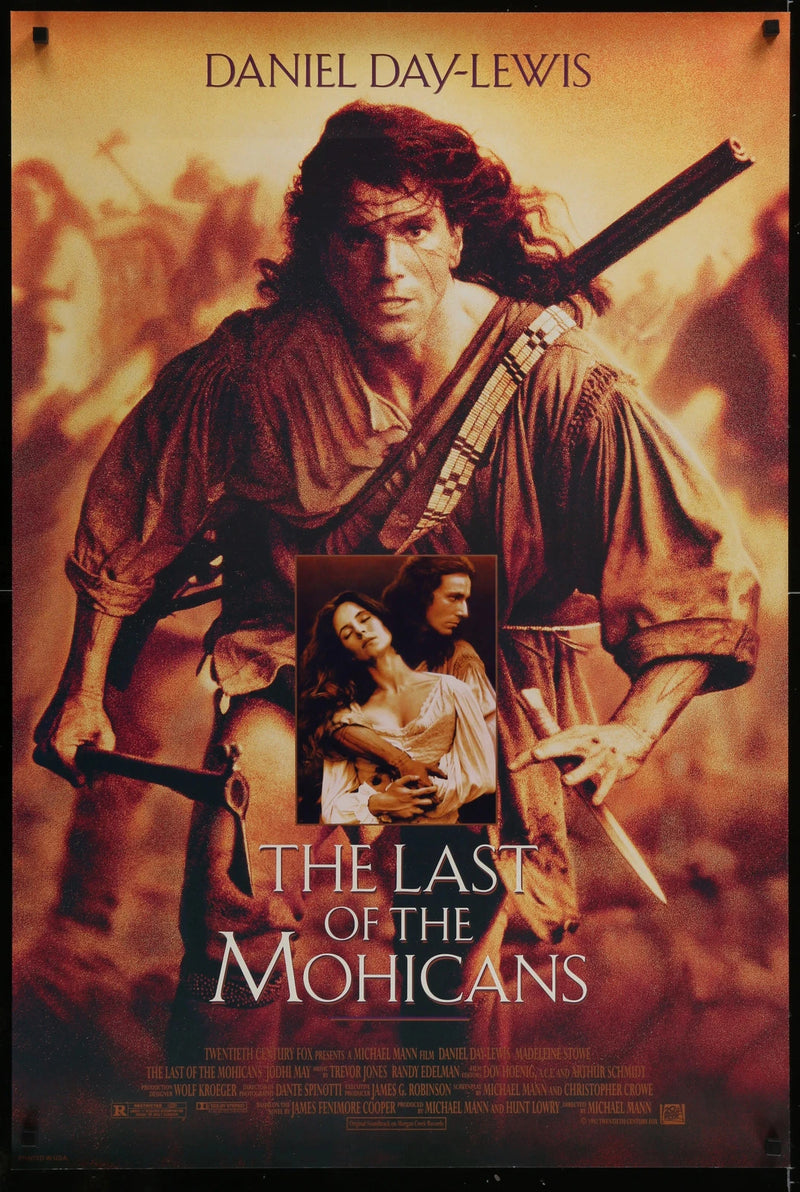 The Last of the Mohicans 1992 Original 27x40 Double-Sided Movie Poster