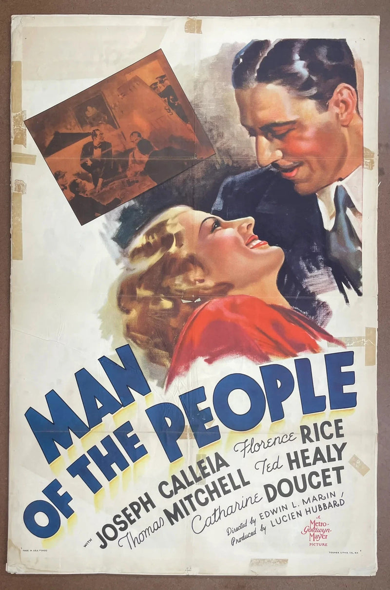 Man of the People 1937 Original US One Sheet Movie Poster