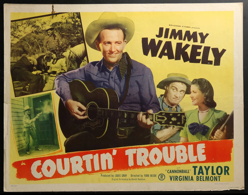 Courtin’ Trouble (1948) Original Half-sheet Movie Poster Rolled 22x28