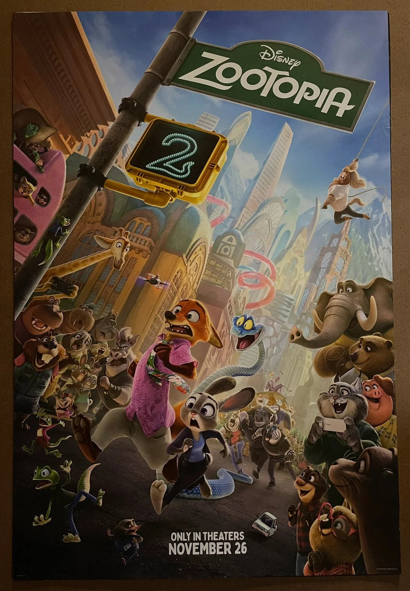 Zootopia 2 2025 US One-Sheet rolled Movie Poster Disney Animated Sequel