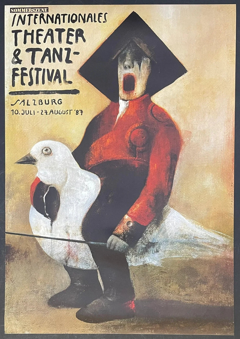 International Theater & Dance Festival (1987) Original Austrian Poster 20x29