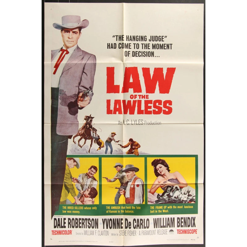 Law of the Lawless (1964) Original Movie Poster 27x41
