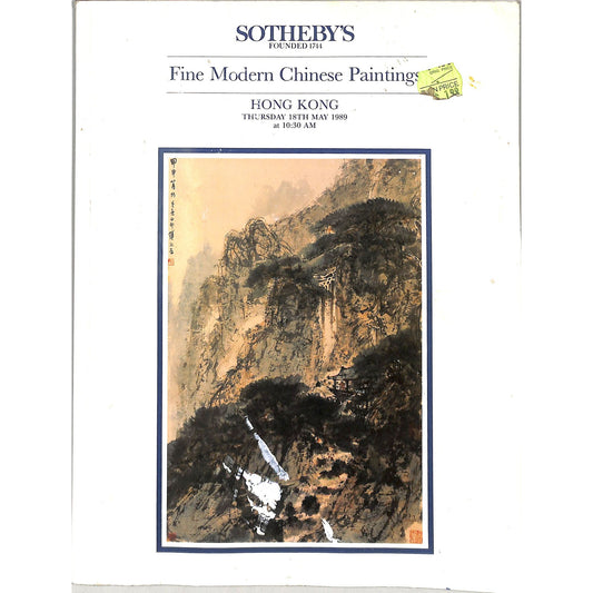 Sotheby's Fine Modern Chinese Art Auction Catalog May 18, 1989