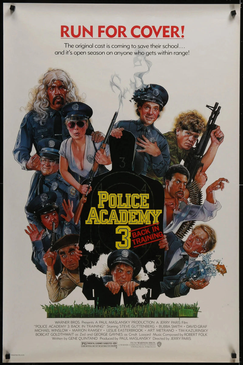 Police Academy 3 Back in Training (1986) Original Movie Poster SS 27x41
