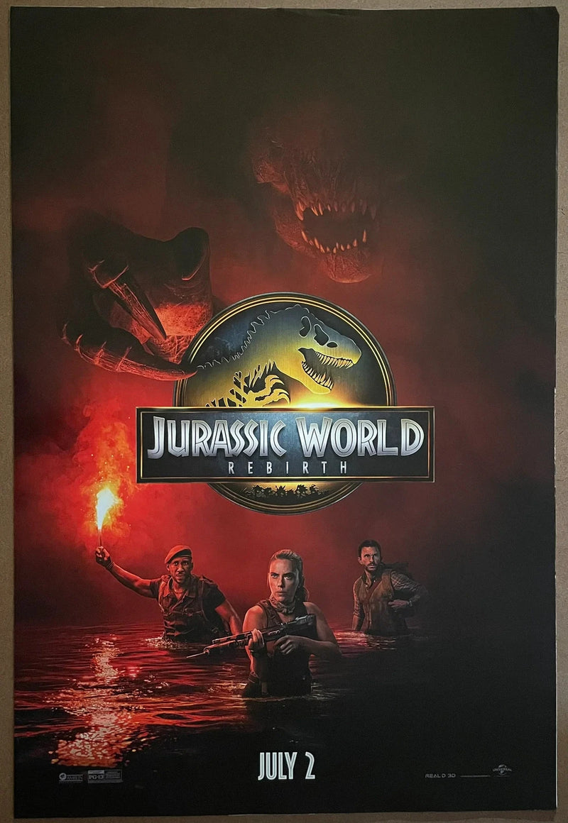 Jurassic World Rebirth 2025 USA One-Sheet DS Poster 27x40 Scarlett Johansson