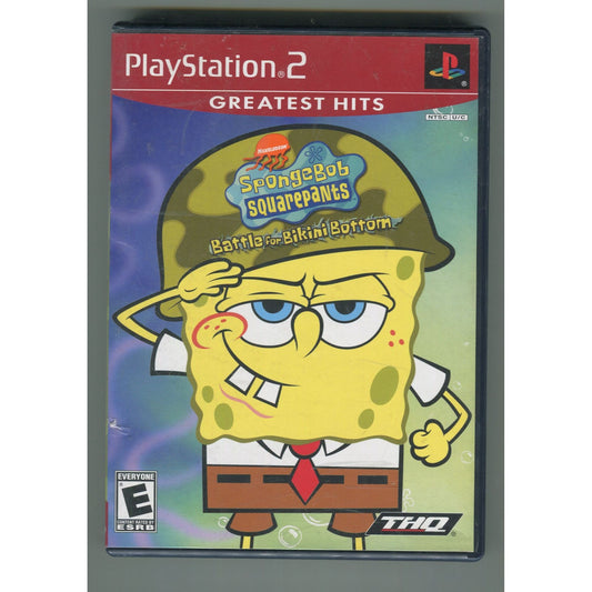 SpongeBob SquarePants: Battle for Bikini Bottom (Playstation 2, 2003) Greatest Hits Edition