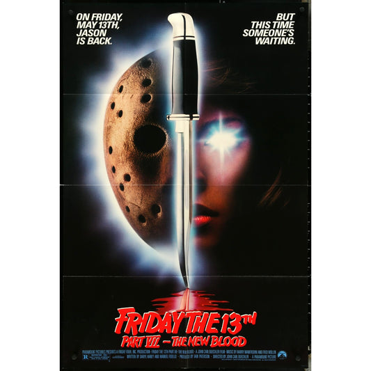 Friday the 13th Part VIII The New Blood (1988) Orig. Movie Poster 27x41 EM2A10