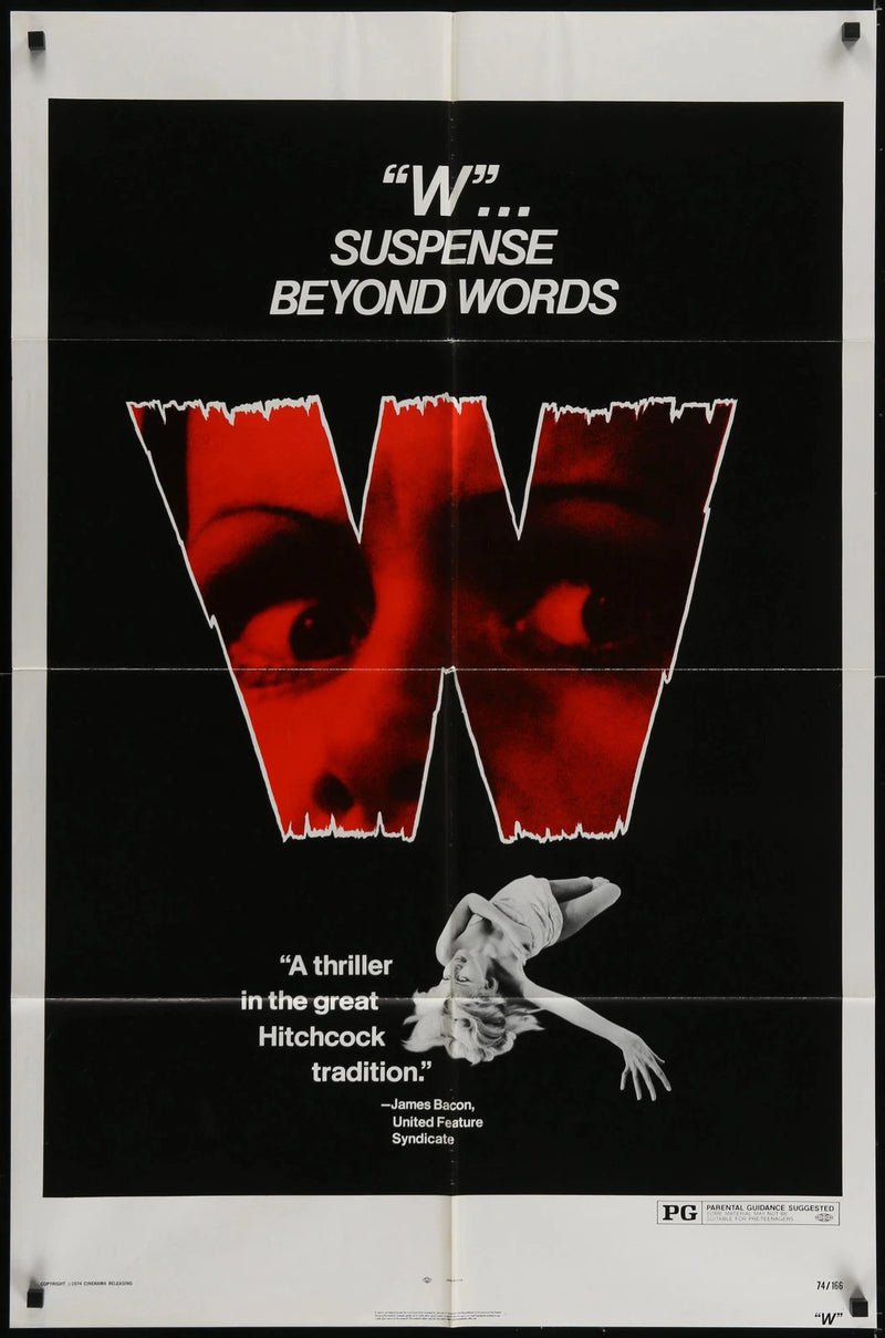 W 1974 Original Movie Poster 27x41 Thriller Crime Mystery Richard Quine