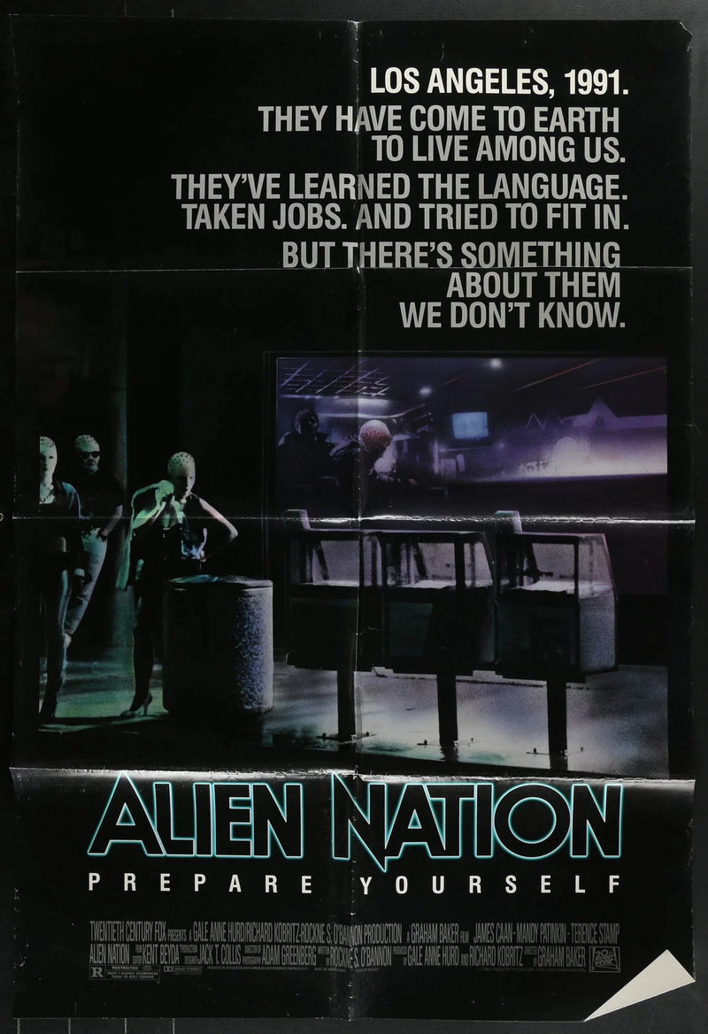 Alien Nation 1988 Original 27x40 Folded Sci-Fi Crime Film Poster