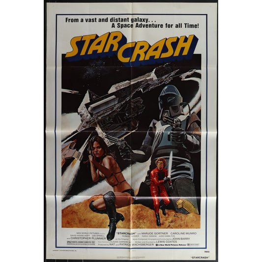 Starcrash (1978) Original Folded Movie Poster VG Cond 27x41 EM4-75