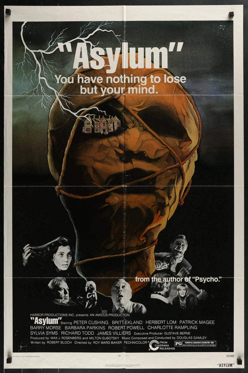 Asylum (1972) Original Movie Poster Folded 27x41