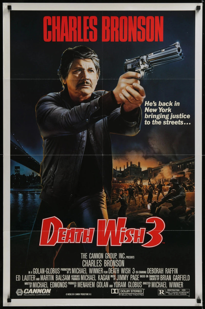 Death Wish 3 1985 Original 27x41 One-Sheet Movie Poster Charles Bronson