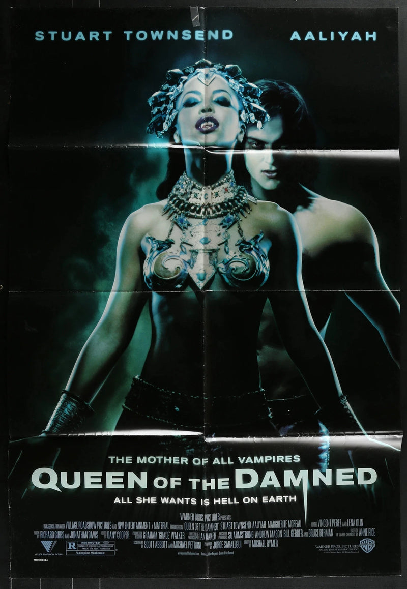 Queen of the Damned 2002 Original 27x40 Folded Vampire Horror Poster