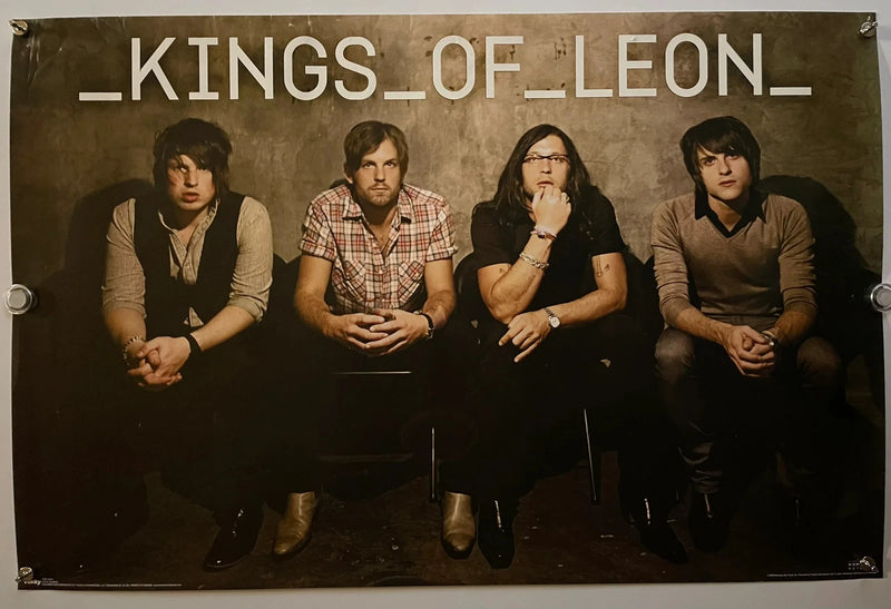 Kings Of Leon Only By The Night 2008 Vintage Promo Poster Rock Band Art Print