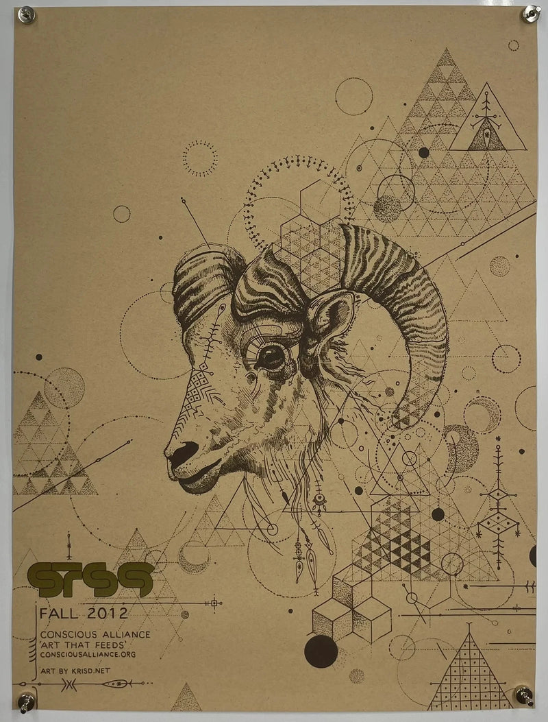 STS9 Fall 2012 Conscious Alliance 18x24 Art Poster Kris D Ram Illustration