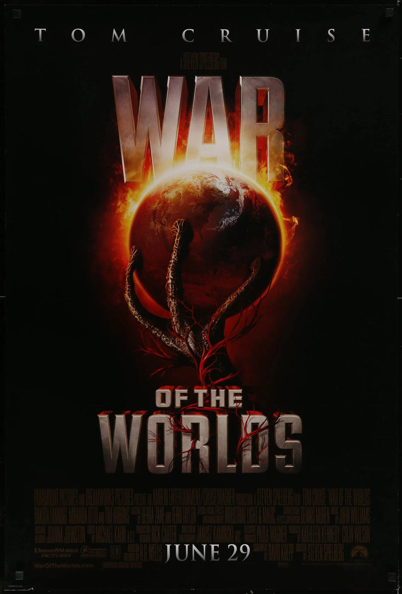 War of the Worlds 2005 Original DS USA One-Sheet Movie Poster Tom Cruise