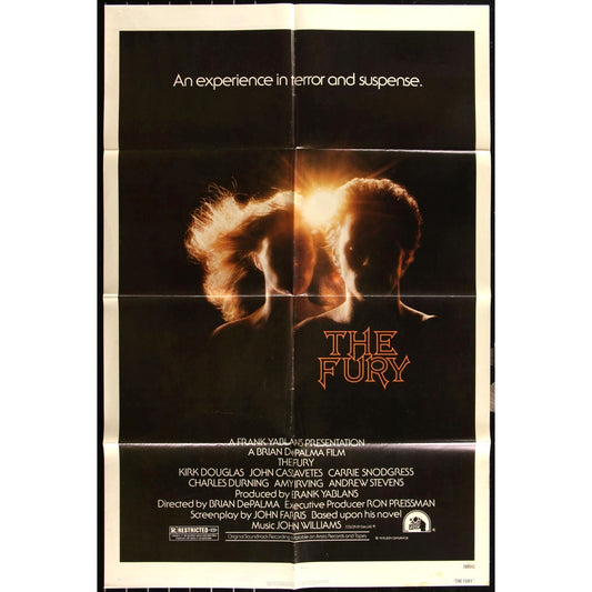 The Fury (1978) Original Movie Poster 27x41 Folded De Palma Kirk Douglas EM4-11