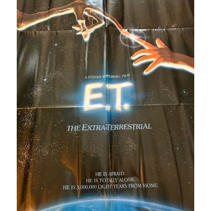 E.T. The Extra Terrestrial (1982) Orig. Movie Poster 27x41 Heavy Fold Wear EMP7
