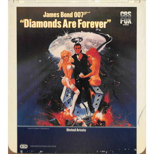 Diamond Are Forever (1971) Vintage CED Videodisc TESTED WORKING