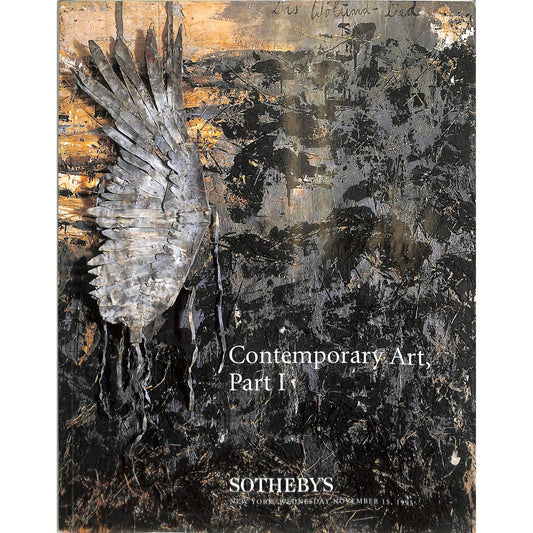 Sotheby's Contemporary Art Part 1 Auction Catalog November 15 1995