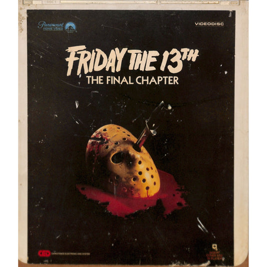 Friday the 13th final chapter (1984) CED RCA SelectaVision TESTED WORKING